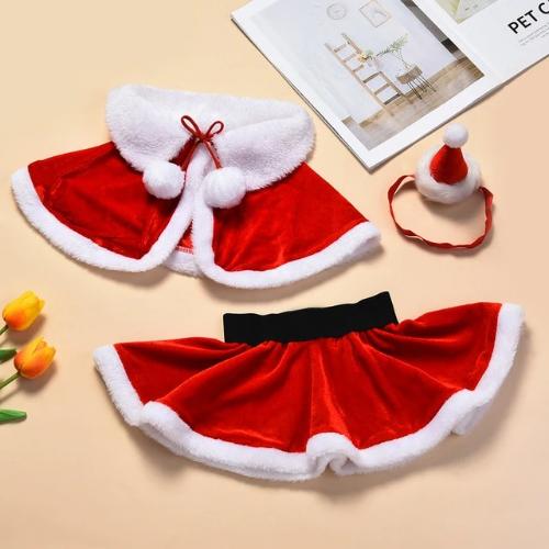Check out our online store today! Find us today Baby Santa Christmas Cape &  Skirt Costume Set Chubibi
